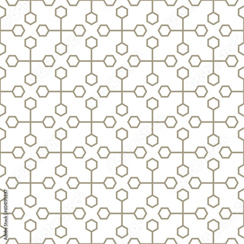 A seamless modern and hexagon pattern