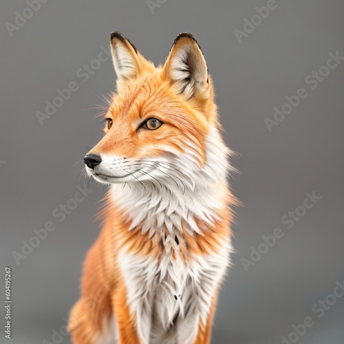 Portrait of a red fox, close up concept created with AI generated © Rangers