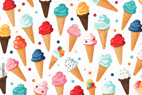 seamless pattern with cream