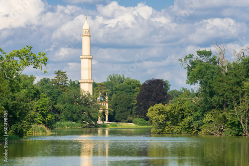 Minaret, Lednice-Valtice Cultural Landscape, UNESCO World Heritage Site, Lednice, Moravia photo