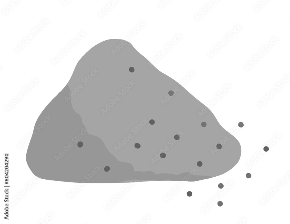 灰, ash, 燃え殻,タバコ,コンクリート,吸い殻,ゴミ,塵,ベクター, イラスト, デザイン	