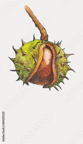 watercolor chestnut