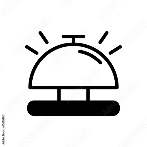 bell icon solid style vector