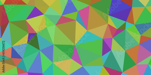 colorful mosaic geometric background design with triangles shape.