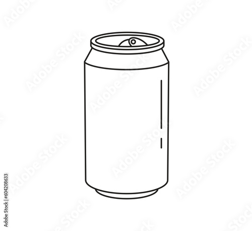 Empty cans on white background for restaurant or cafe drinks menu