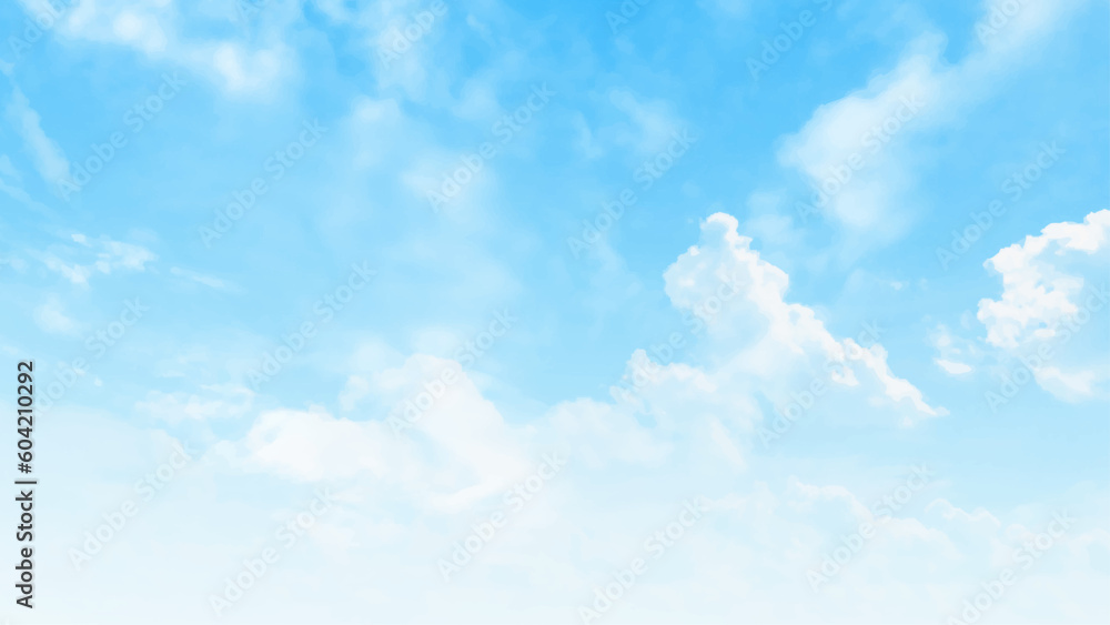 Blue sky with white clouds on a clear day Blue sky with white clouds on a clear day