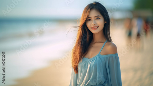 young adult woman or teenag...