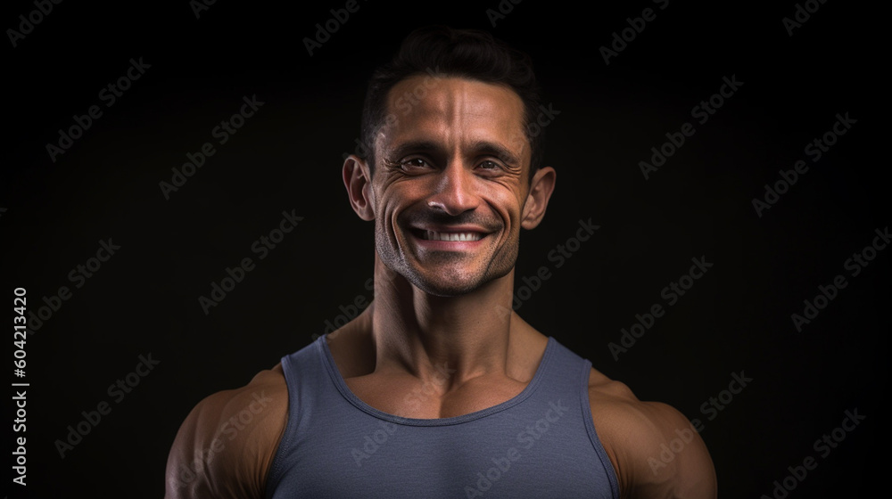 the perfect man, muscles, shirtless, smiling happy, Gigachad. Generative AI the perfect man, muscles, shirtless, smiling happy, Gigachad. Generative AI