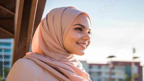 young adult woman traveling...