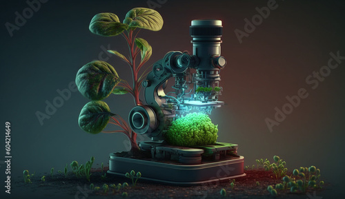 Agriculture and technology concept, Generative Ai © Mr. Muzammil