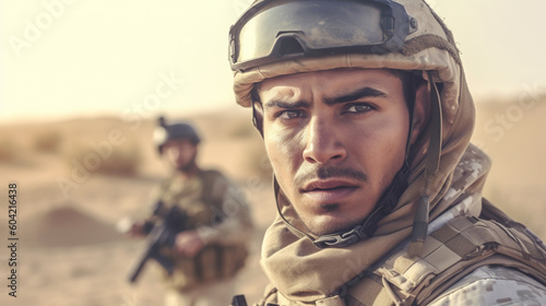modern fictional soldier, w...