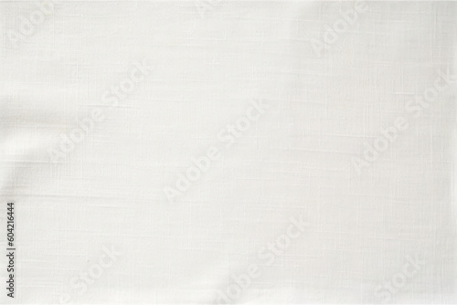 White Crumpled Linen Paper Background, In The Style Of