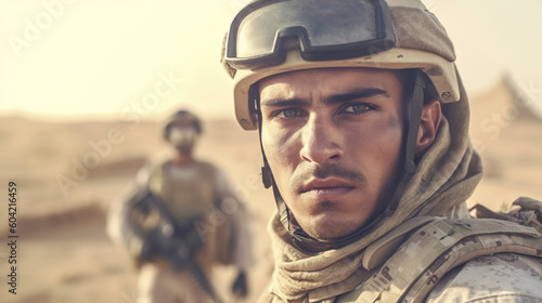 modern fictional soldier, w...