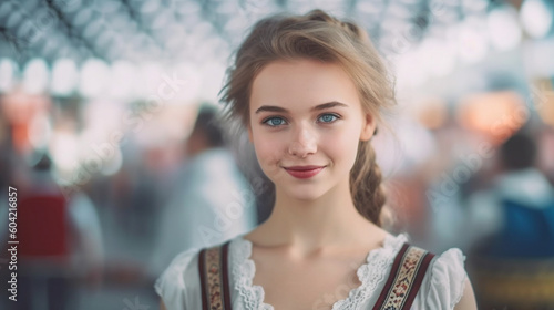 young adult woman wears dir...