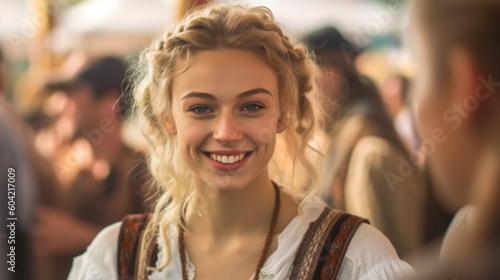 young adult woman or teenag...