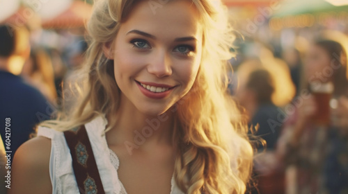 young adult woman wears a d...