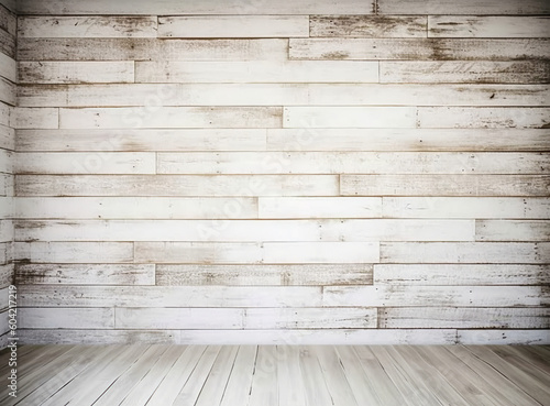 White Painted Wooden Walls With White Background, In The S
