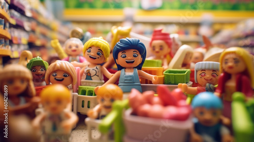 fictional toy, toys set up in toy store, ground view © wetzkaz