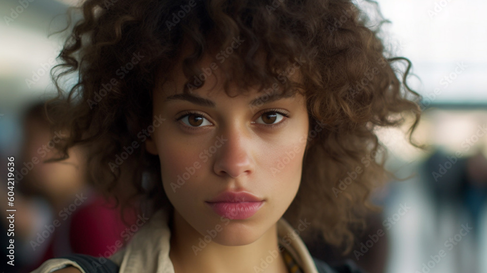 young adult woman, fictional location young adult woman, fictional location