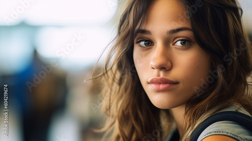 young adult woman or teenag...