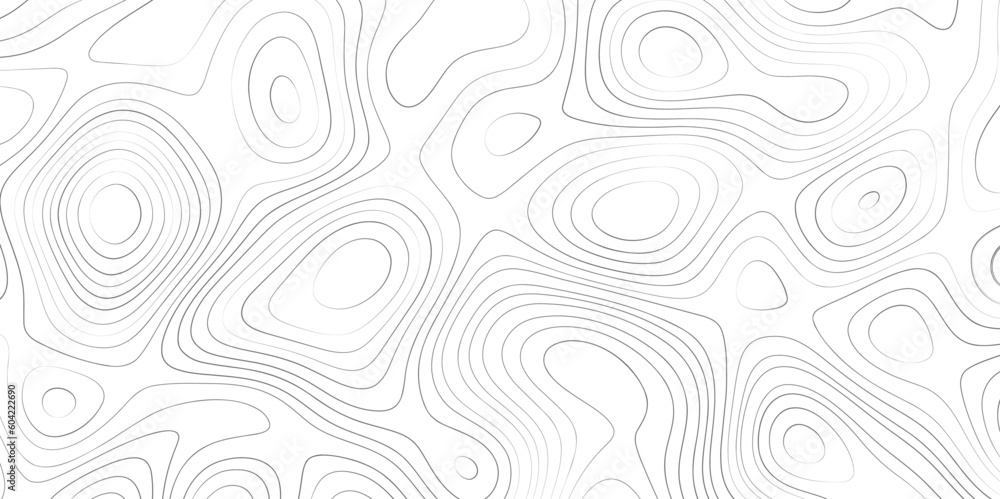 Topographic map background geographic line map with elevation assignments. Modern design with White background with topographic wavy pattern design. paper texture Imitation of a geographical
