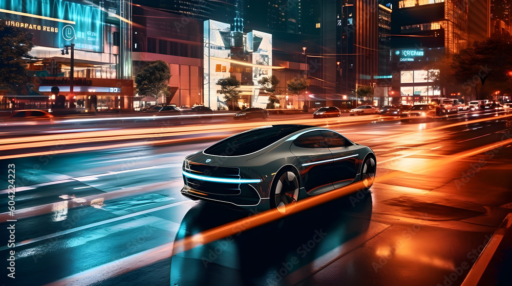 Exploring the Futuristic Cityscape: Autonomous Vehicle with Advanced AI Sensors and Systems Exploring the Futuristic Cityscape: Autonomous Vehicle with Advanced AI Sensors and Systems