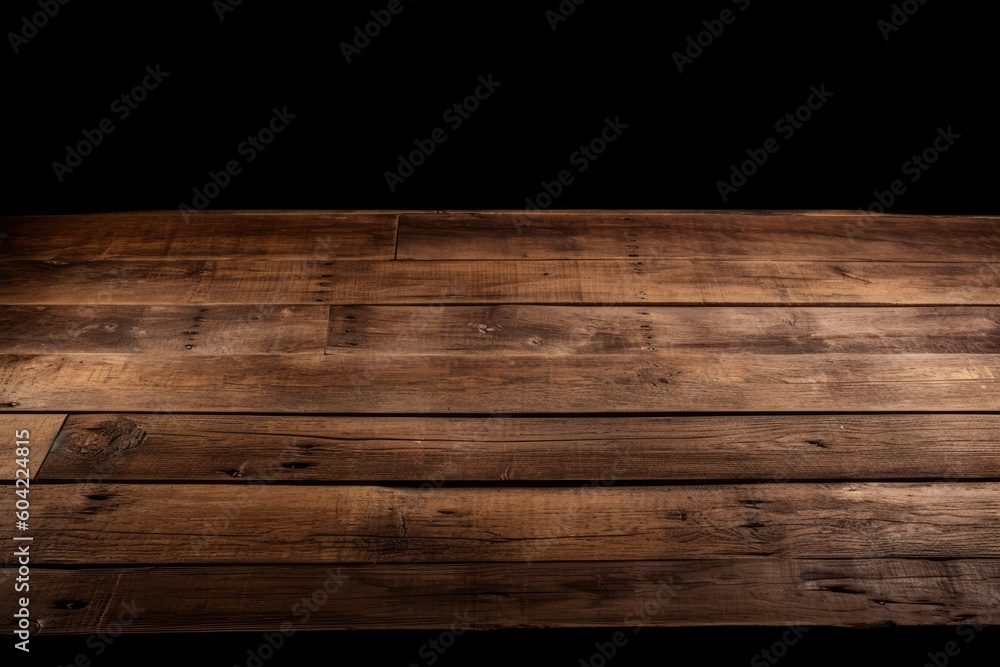 close-up view of a wooden floor texture against a dark backdrop Generative AI close-up view of a wooden floor texture against a dark backdrop Generative AI