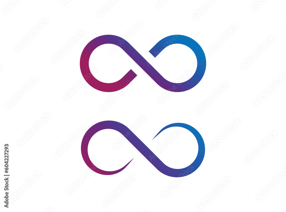 Infinity icon vector symbol illustration. infinity logo. Infinity icon vector symbol illustration. infinity logo.