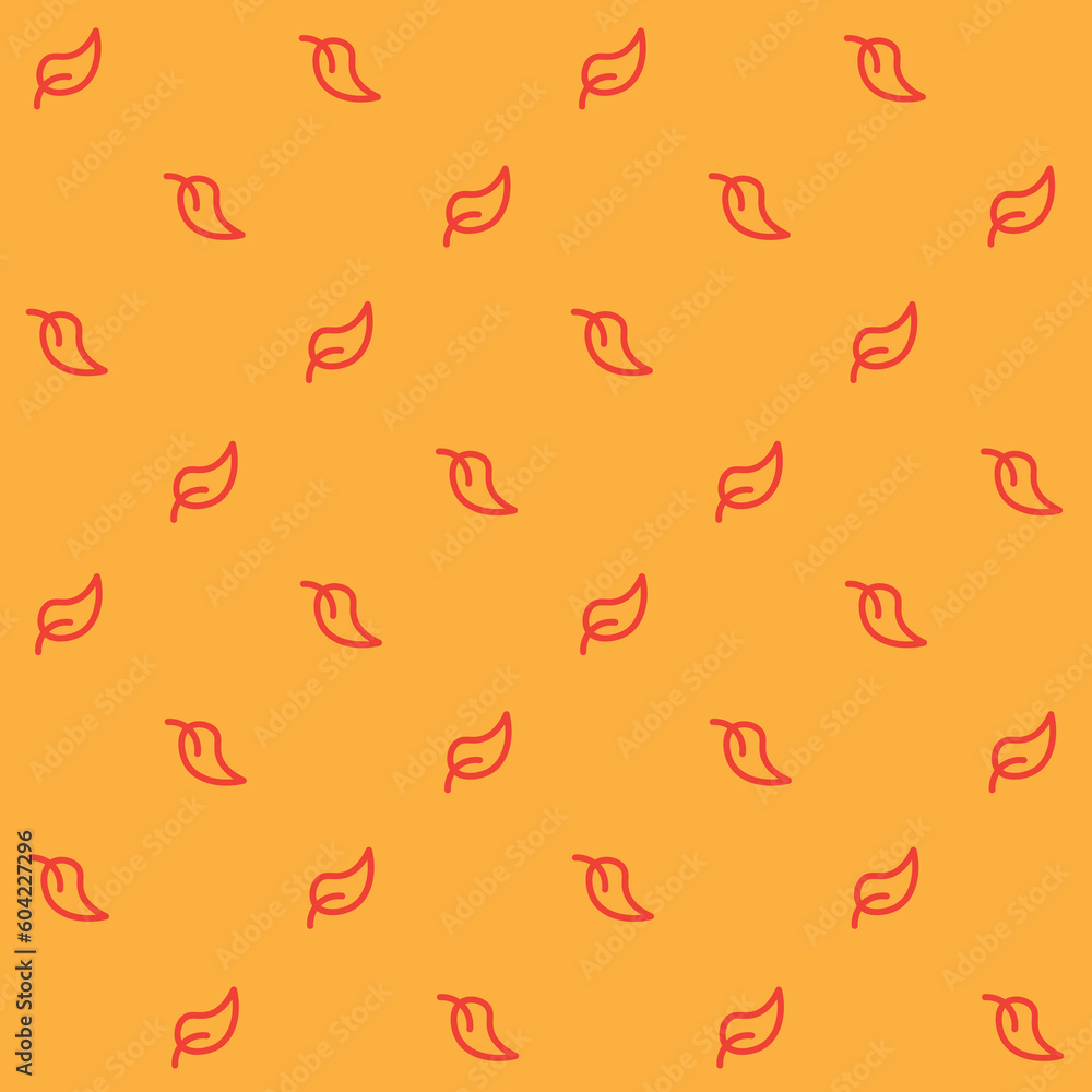 Minimalist Falling Dry Leaf Vector Autumn Seamless Pattern Minimalist Falling Dry Leaf Vector Autumn Seamless Pattern