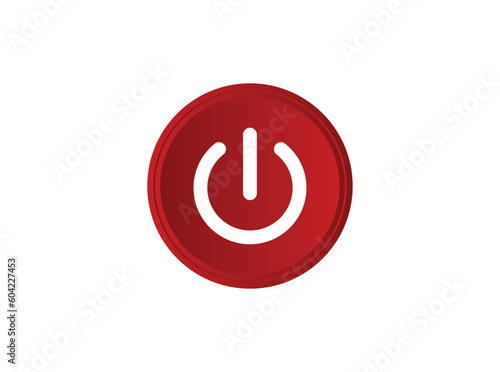 Power button vector isolated. eps 10.