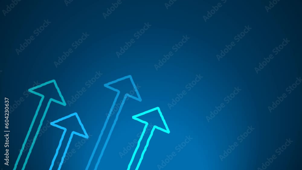 animated business arrow up growth technology on dark blue background. business financial investment to success. animated business arrow up growth technology on dark blue background. business financial investment to success.