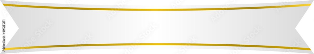 ribbon illustration with gold stripe ribbon illustration with gold stripe