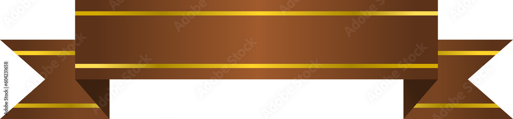 ribbon illustration with gold stripe ribbon illustration with gold stripe