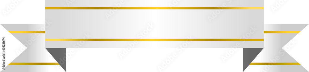 ribbon illustration with gold stripe ribbon illustration with gold stripe
