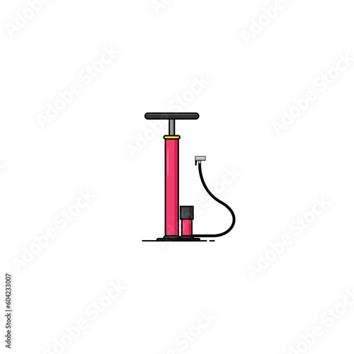 Hand pump isolated vector graphics