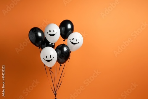 White and black balloons