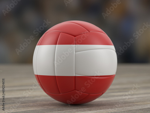 Volleyball ball Austria flag