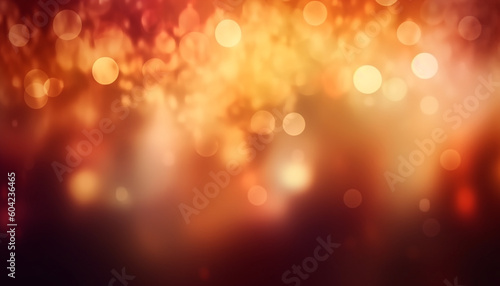 Golden snowflakes explode in vibrant celebration on dark backdrop generated by AI