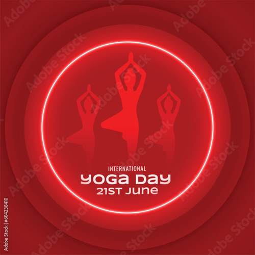21st june international yoga day event background for healthy lifestyle