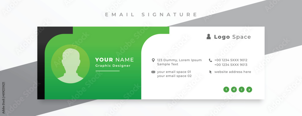 stylish email signature card template for business promotional stylish email signature card template for business promotional