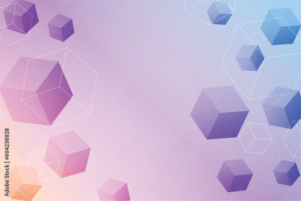 abstract 3d cubic gradient box prospective background abstract 3d cubic gradient box prospective background