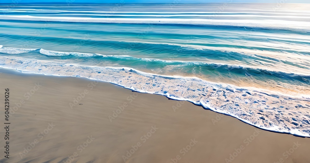 Waves and sand, Seascape