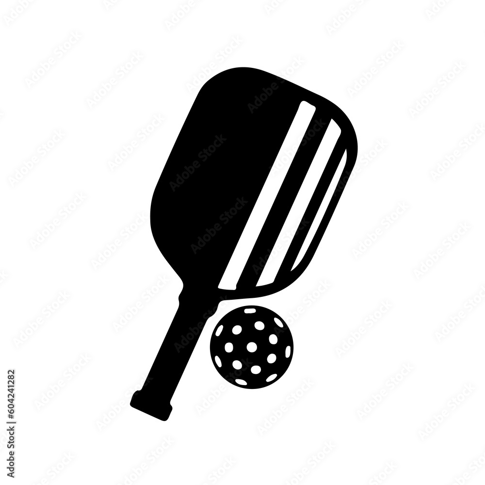 Pickleball vector, Vector traditional Symbol Icon for playing