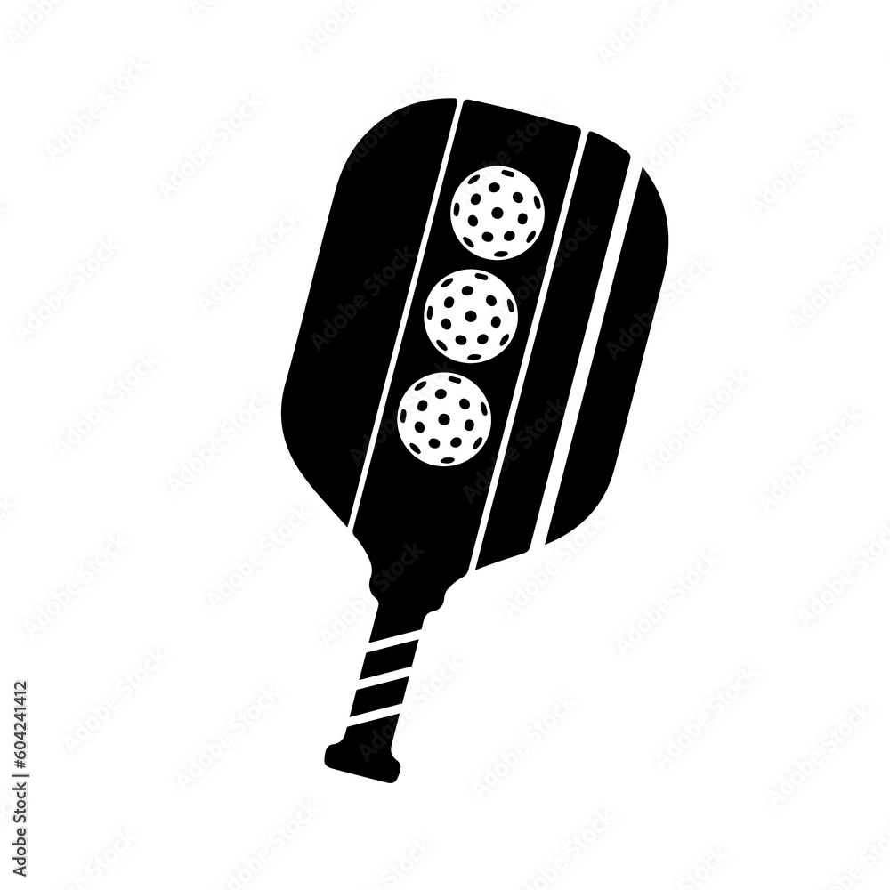 Pickleball vector, Vector traditional Symbol Icon for playing