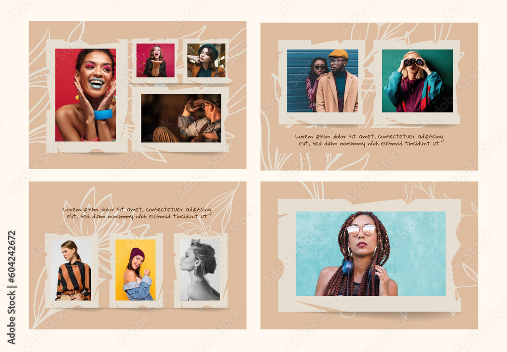 Photo Card Template Set Stock Template Adobe Stock Photo Card Template Set Stock Template Adobe Stock