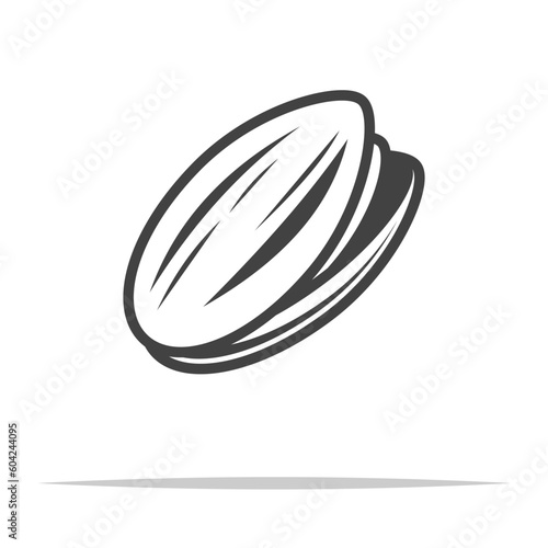 Pistachio icon transparent vector isolated