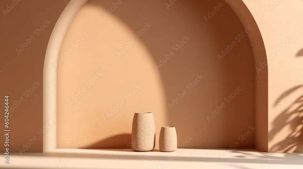 Tropical fern tree in white ceramic vase in sunlight. Tropical fern tree in white ceramic vase in sunlight.