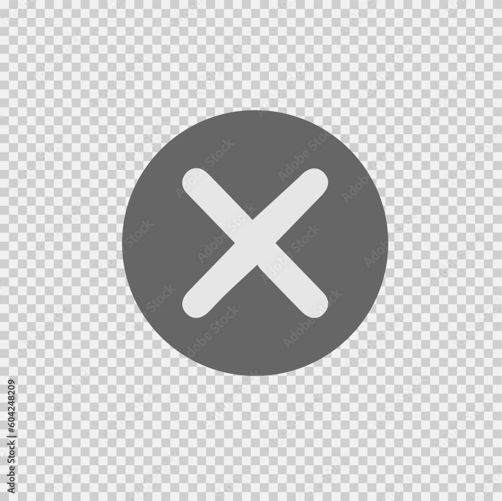 Fototapeta premium X mark vector icon eps 10. Remove symbol. Delete sign.