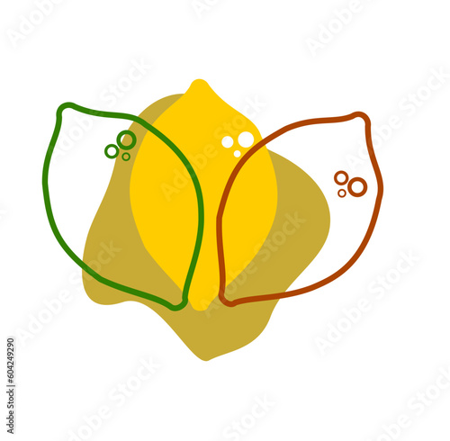 orange or lemon slice squeeze vector illustration icon
