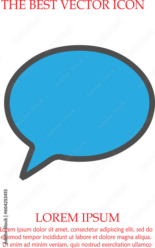 Chat speech icon bubbles. Isolated vector illustration. Chat speech icon bubbles. Isolated vector illustration.
